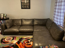 large leather corner sofa for sale  DARTFORD