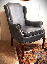 Blue leather armchair for sale  Corpus Christi