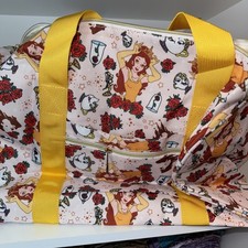 Usado,  Bolsa de viagem Weekender Disney Belle floral Beauty & The Beast bolso mala comprar usado  Enviando para Brazil