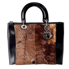 Bolsa de mão DIOR Lady Dior cabelo de pônei marrom comprar usado  Enviando para Brazil