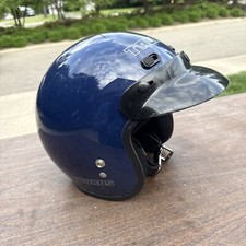 capacete de motocicleta vintage Taurus usado rosto aberto com viseira chiclete comprar usado  Enviando para Brazil