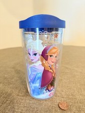 Copo Tervis Disney Frozen Elsa and Anna 16 oz tampa azul comprar usado  Enviando para Brazil