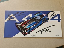 1x WEC Lemans Alpine original signierte Karte,  13x18 cm  comprar usado  Enviando para Brazil