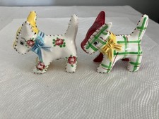 Agitadores de sal e pimenta para cães de brinquedo de pelúcia, com arcos ao redor do pescoço e rolhas de cortiça comprar usado  Enviando para Brazil