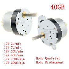 40mm 12V DC 3U/min - 200U/min Getriebemotor 40GB für Elektrisch Modellbau Neu comprar usado  Enviando para Brazil