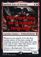 Mtg karlach fury usato  Italia
