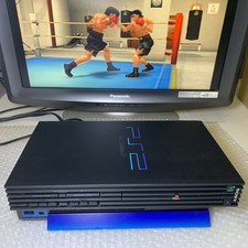 PS2 SCPH-10000 Fat com Suporte Horizontal Azul-Somente Console- NTSC-J- REPARO comprar usado  Enviando para Brazil