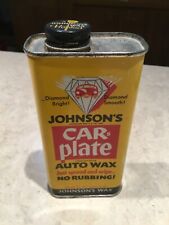 Placa de carro Johnson’s vintage década de 1950 lata de cera automotiva propaganda diamante, usado comprar usado  Enviando para Brazil