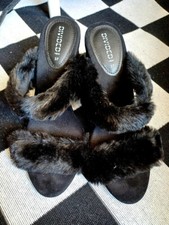 Fake fur mules gebraucht kaufen  Kerpen
