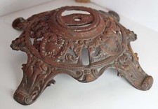 Suporte base de abajur de ferro VNTG recuperado ornamentado enferrujado chique gasto rústico, usado comprar usado  Enviando para Brazil