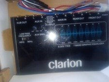 Equalizador gráfico de carro Clarion EQS755 7 bandas - Preto, usado comprar usado  Enviando para Brazil