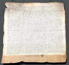 Rare large vellum for sale  Houston