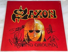 SAXON Killing Ground RARE FULLY SIGNED ORIGINAL 2016 VINYL LP AUTOGRAPHED BY 4, usado comprar usado  Enviando para Brazil