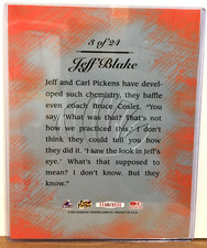 Jeff Blake 1997 Donruss Studio Red Zone Masterpiece Executive Master Proof 1/1 comprar usado  Enviando para Brazil