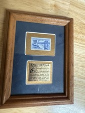 Usado, Selo/placa postal vintage emoldurado homenageando engenheiros civis Winco International comprar usado  Enviando para Brazil