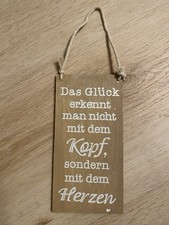 Holzschild schönem spruch gebraucht kaufen  Sternberg