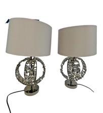 Pair modern crystal for sale  WELWYN GARDEN CITY