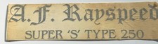 Rayspeed super type for sale  WESTON-SUPER-MARE