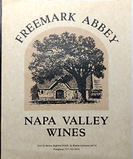Pôster vintage Freemark Abbey Napa Valley Wines Winery St. Helena CA 16x20, usado comprar usado  Enviando para Brazil