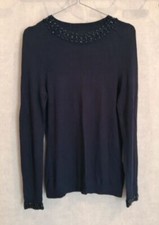 Pull bleu marine d'occasion  Bourg-de-Thizy