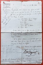 1814 lettre autographe d'occasion  Pomarez