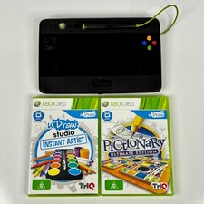 Tablet de jogos uDraw para Xbox 360 e 2 jogos PAL testado e funcionando rastreado dicionário comprar usado  Enviando para Brazil