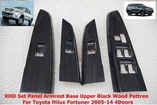 CONJUNTO DE 4 PEÇAS TOYOTA HILUX FORTUNER 2005-14 TAMPA INTERRUPTOR JANELA MADEIRA PRETA, usado comprar usado  Enviando para Brazil
