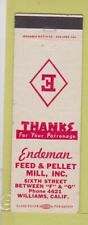 Matchbook cover endeman for sale  USA