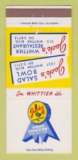 Capa Matchbook - Jack's Fried Chicken Whittier CA Salad Bowl 30 Strike comprar usado  Enviando para Brazil