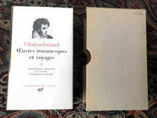 Pléiade chateaubriand oeuvres d'occasion  La Rochelle