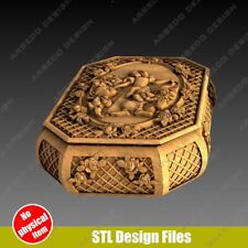 Caixa de joias modelo 3D STL caixa de madeira modelo #3 plano CNC para gravação em roteador CNC comprar usado  Enviando para Brazil