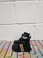 Botas de caminhada Palladium Pampa táticas com tiras Reino Unido 10 crianças RRP £ 80 pretas, usado comprar usado  Enviando para Brazil