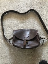 Leather cartridge bag for sale  WILMSLOW