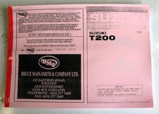 Suzuki t200 illustrated for sale  LEICESTER