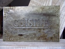 Plaque métal cuisine d'occasion  Auzances