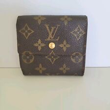 Carteira de Couro LOUIS VUITTON LV Vintage 1997 Monograma Marrom Média Tríplice Elise, usado comprar usado  Enviando para Brazil