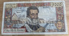 Billet 5000 francs d'occasion  Paris XIV