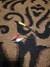 Adaptador de enchufe hembra auxiliar a 2 macho RCA a rojo y blanco cable Y segunda mano  Embacar hacia Mexico