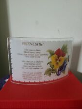 Curved glass floral for sale  CHELMSFORD