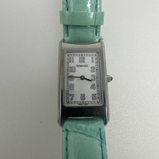 Tiffany & Co. Relógio feminino Tank suíço quartzo aço inoxidável pulseira original comprar usado  Enviando para Brazil