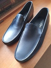 Mens black leather for sale  TWICKENHAM