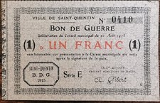Billet bon guerre d'occasion  Aunay-sur-Odon