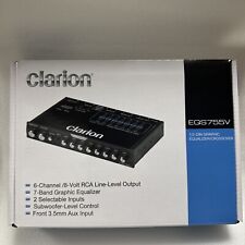 CLARION EQS755v EQ EQUALIZADOR DE 7 BANDAS AUX. Pré-amplificador de alto-falantes subwoofer 8 volts comprar usado  Enviando para Brazil