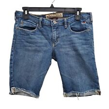 Bermuda Hollister Junior's lavagem média jeans corte bainha desgastada tamanho 7 comprar usado  Enviando para Brazil