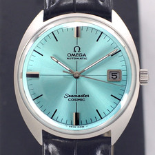 RELÓGIO MASCULINO OMEGA SEAMASTER COSMIC AUTOMÁTICO 24 JOIAS CAL.565 DATA MOSTRADOR AZUL CELESTE comprar usado  Enviando para Brazil
