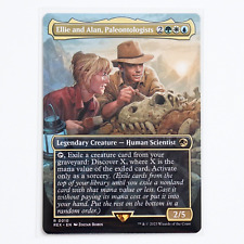 1x BORDERLESS ELLIE AND ALAN, PALEONTÓLOGOS - Jurassic Park MTG - Magia comprar usado  Enviando para Brazil