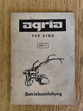 Agria 2100 einachser gebraucht kaufen  Spraitbach