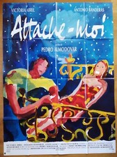 ATAME pedro almodóvar original francês GRANDE pôster do filme '90 TIE ME UP DOWN, usado comprar usado  Enviando para Brazil