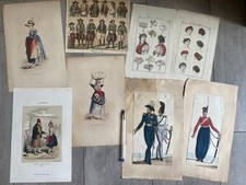 Antique engravings costumes d'occasion  Expédié en Belgium