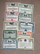 Share certificates great for sale  DOVER